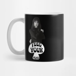 Feed Your Head (Black and White) Mug